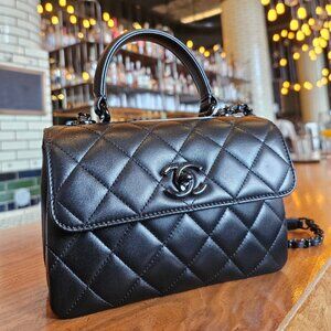 Chanel Trendy CC Small So Black Lambskin